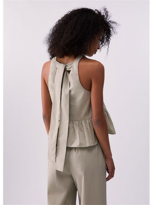 Top in popeline con fiocco LIU JO | WA6365T4853/61107